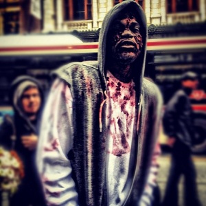 Amir Johnson hasn't just been spectacular on the court, he's made himself a fan favourite off the court as well with his regular appearance at Toronto's "Zombie Walk".  